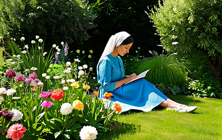 Reconstructing Identity**
"A woman, fully clothed in modest, comfortable attire, sitting in a sunlit garden, thoughtfully writing in a journal. She is surrounded by blooming flowers. Safe for work, appropriate content, perfect anatomy, natural proportions, professional, family-friendly, reflecting on her life story."
**